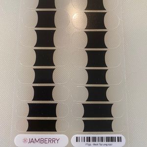 “Black Tip Long” (full set) Jamberry Wraps